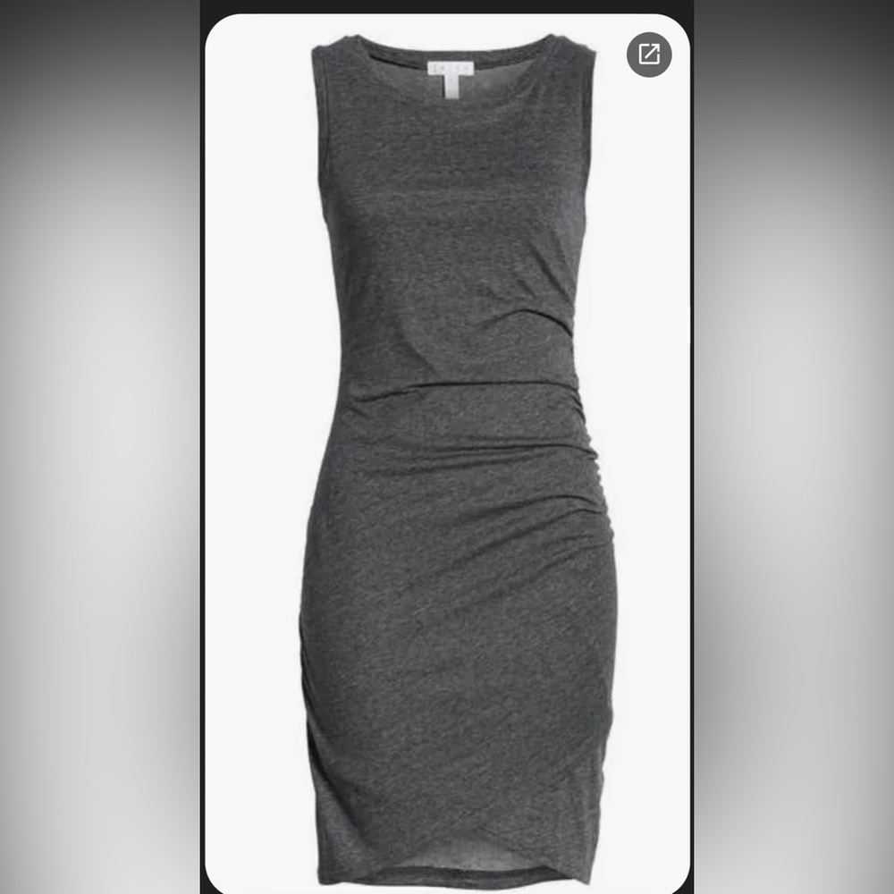 Leith brand Sz M sleeveless stretch grey Dress